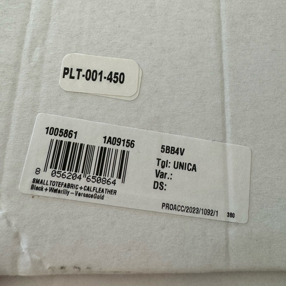 ***NIB & RARE VERSACE*** Floral Book Small Canvas Leather 2-Way Tote Bag LUXURY - Picture 15 of 15